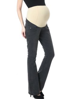 Maternity Women's Modern Boot Cut Denim Jeans - Gray 25