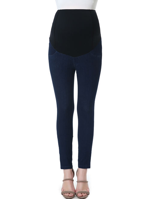 Maternity Women's Jeggings (26" Inseam) - Denim Jeans Blue XL