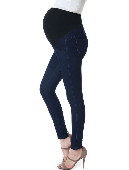 Maternity Women's Jeggings (26" Inseam) - Denim Jeans Blue XL