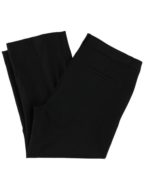 bar III Womens Capri Dress Trousers, Black, 16