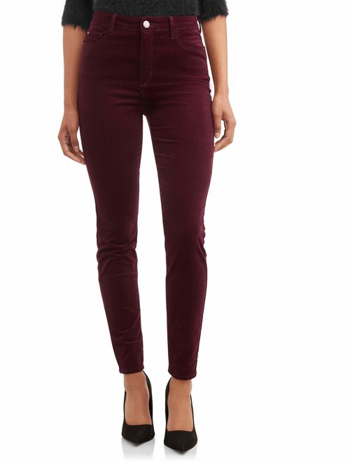 Time and Tru Women's High Rise Sculpted Corduroy Jegging