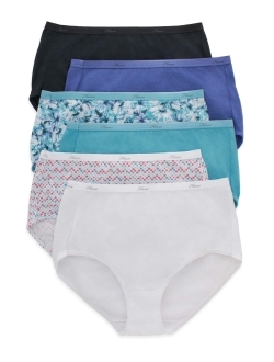 Buy Hanes Women's Comfortsoft Cotton Stretch Boy Brief (Pack of 3)(assorted  colors) online