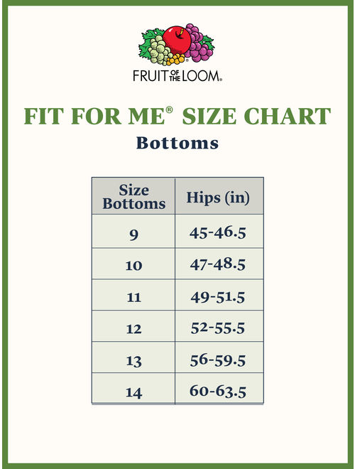 Fit for Me by Fruit of the Loom Fit For Me Women's Breathable Cotton-Mesh Brief Underwear, 6 Pack, Size 9