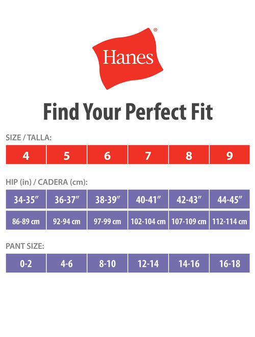 Hanes Women's Cool Comfort Cotton Brief Panties 6 Pack