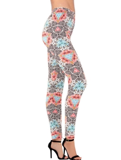 LAVRA Women's Ultra Soft Graphic printed Floral Fashion Leggings