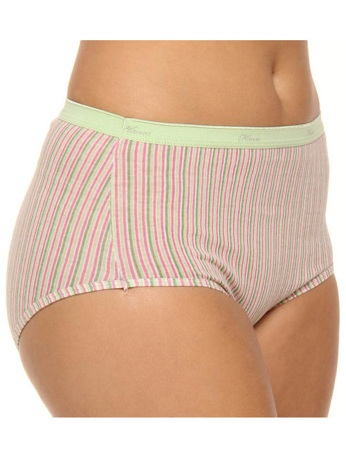 Hanes Women's assorted cotton brief panties - 3 pack
