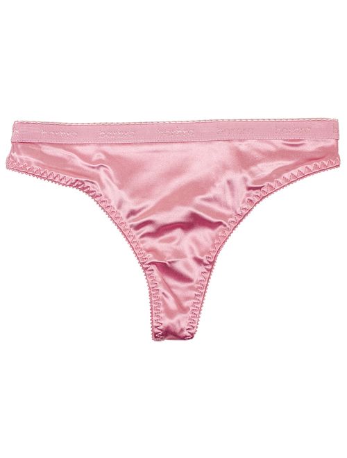 Barbra 6 pack Women's Satin Sexy Thong Panties(S)