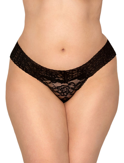 Smart & Sexy Women's my favorite lace thong 3-pack gift set
