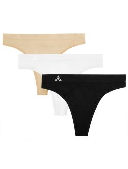 Balanced Tech Women's Seamless Thong Panties 3 Pack