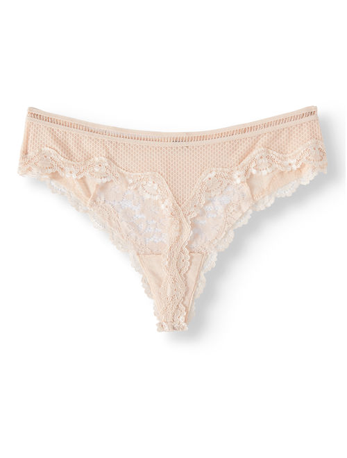 Smart & Sexy Ladies' Lace Thong Panty, 2-Pack
