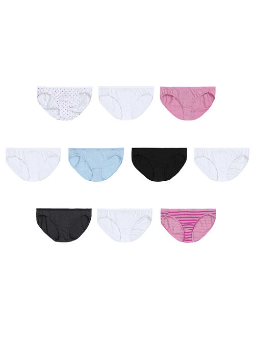 Hanes Women's Cotton Bikini Panties, 10-Pack