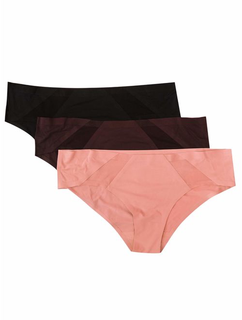 Rbx Women's athletic bonded microfiber bikini panties - 3 pack