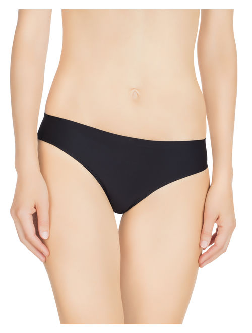 Nabtos Women's Sexy Seamless Invisible Bikini Underwear Panties Pack Of 6 (XS, 2 Black)