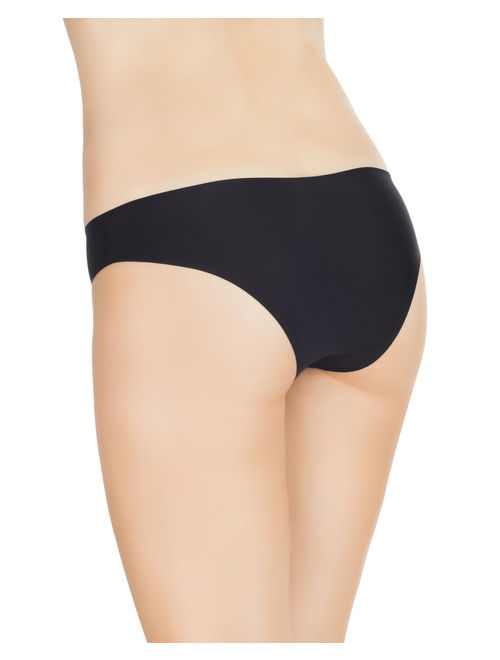 Nabtos Women's Sexy Seamless Invisible Bikini Underwear Panties Pack Of 6 (XS, 2 Black)