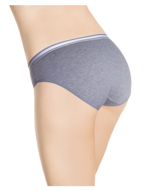 Nabtos Underwear Hipsters Panties For Women Briefs Sporty Cotton w/Waist Band Pack of 6 Small