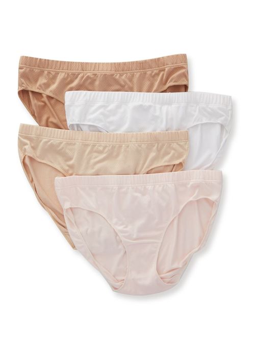 Women's Hanes 41ULHP Ultra Light Breathable Hipster Panty - 4 Pack