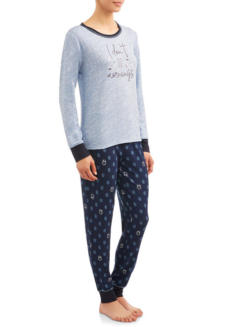 EV1 from Ellen DeGeneres Tick Tock Printed Pajama Set Women's