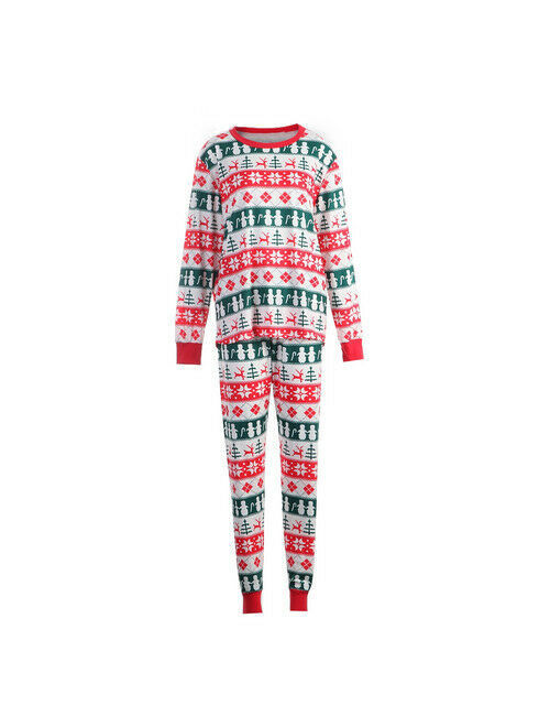 Pudcoco XMAS Family Matching Christmas Pajamas Set Womens MensKids Sleepwear Nightwear