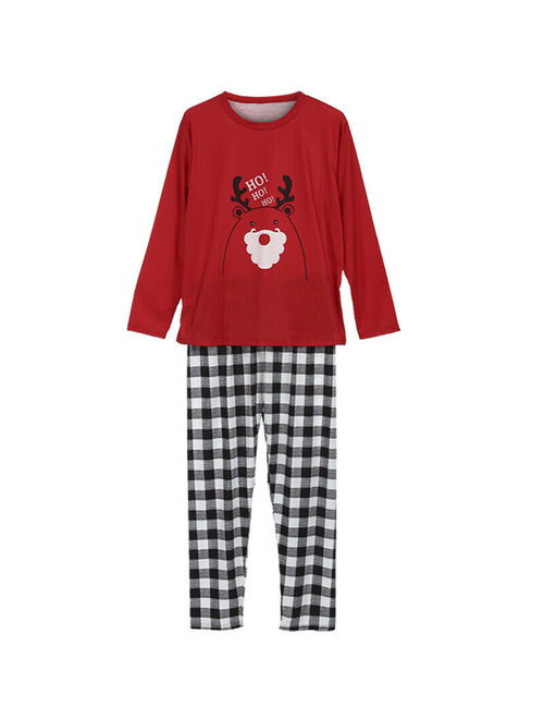 XIAXAIXU Christmas Xmas Kid Parent Family Matching Set Home Sleepwear Pajamas Clothes