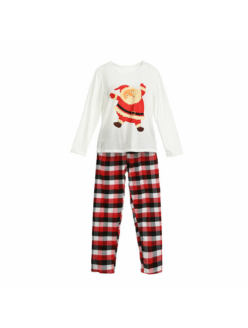 Family Matching Christmas Pajamas Set Women Baby Kids Sleepwear Nightwear