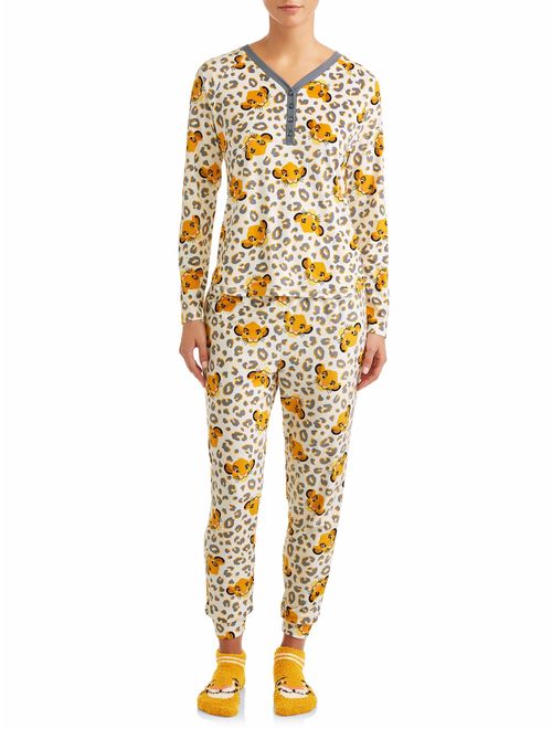Disney Women's and Women's Plus Giftable Simba 3 Piece Pajama Set