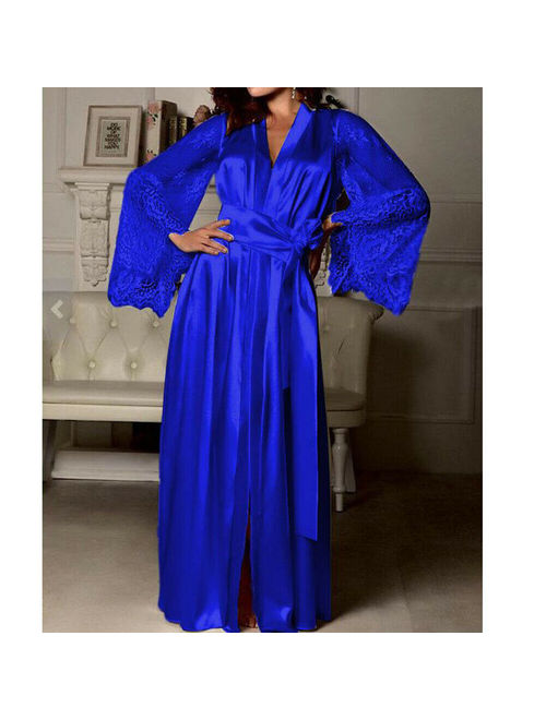 Women Sexy Sleepwear Nightgown Satin Silk Babydoll Lace Robes Sleep Dress Skirt