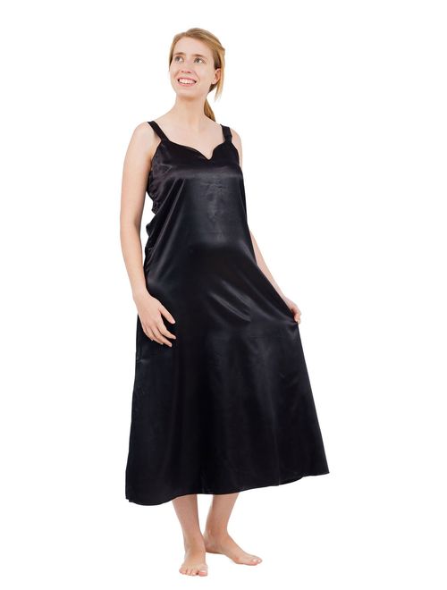Up2date Fashion's Women's Long Satin Chemise / Nightgown