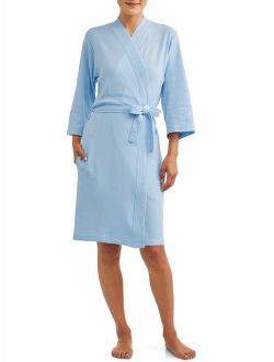 Lissome Women's and Women's Plus Waffle Wrap Robe