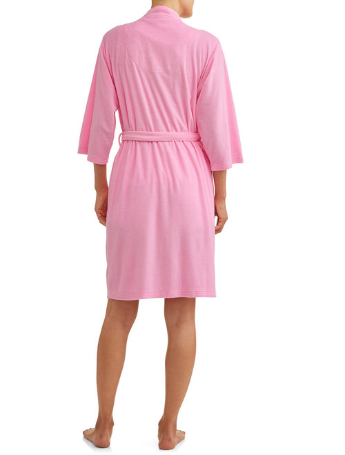 Lissome Women's and Women's Plus Terry Wrap Robe