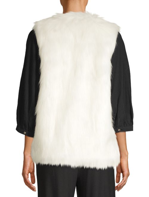 Time and Tru Women's Fur Vest