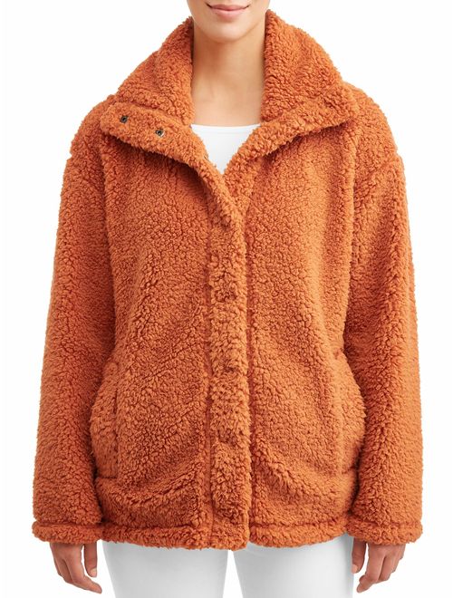 LeLebear Climate Concepts Women's Collared Teddy Jacket