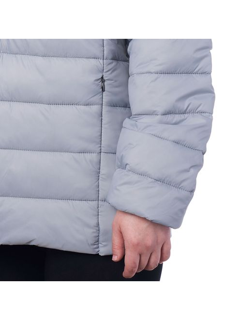 Alpine Swiss AlpineSwiss Womens Hooded Down Alternative Puffer Jacket Warm Light Bubble Coat