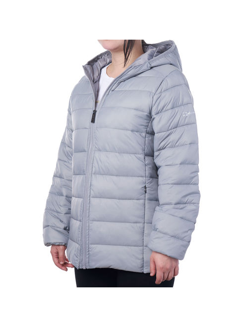 Alpine Swiss AlpineSwiss Womens Hooded Down Alternative Puffer Jacket Warm Light Bubble Coat