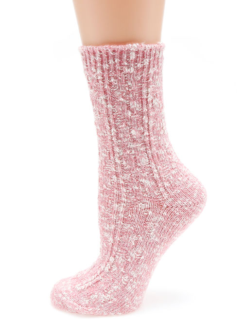 MIRMARU M105 Women's Winter 4 Pairs Wool and cotton Blend Crew Socks Collection
