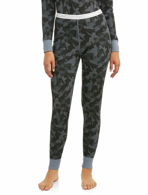 Hanes Women's X-Temp Thermal Waffle Printed Pant with FreshIQ