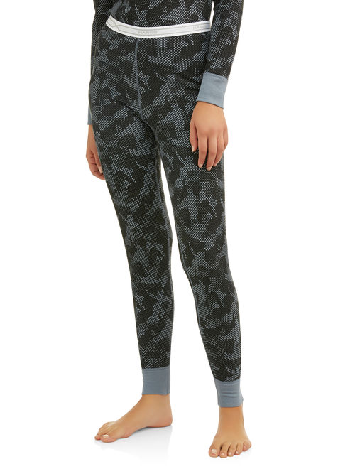 Hanes Women's X-Temp Thermal Waffle Printed Pant with FreshIQ