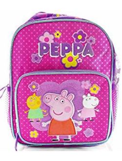 Mini Backpack - Peppa Pig - Pink w/Friends 10" Girls Bag 137636-2