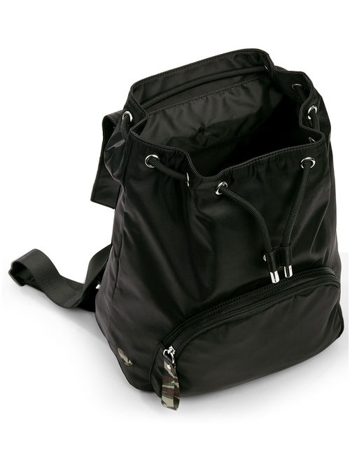 EV1 from Ellen DeGeneres Black Flap Nylon Backpack