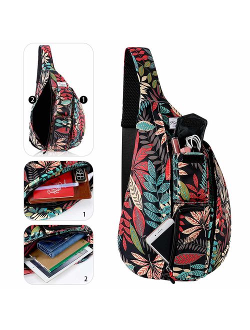 Sling Backpack- Rope Bag Crossbody Backpack Travel Multipurpose Unisex Daypack