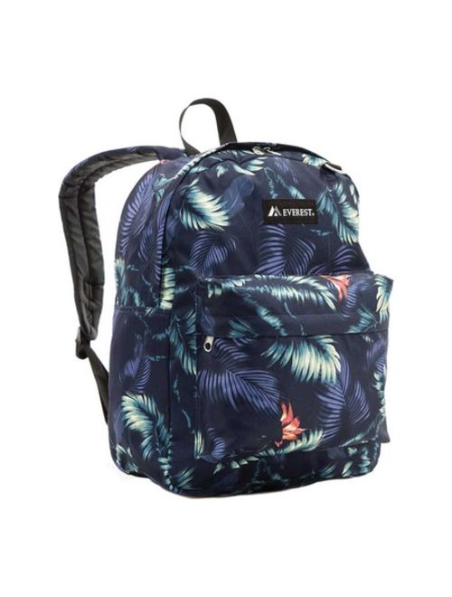 Classic Pattern Backpack, Dark Tropic, One Size