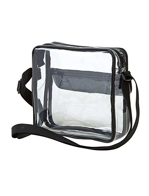 Clear Crossbody Messenger Shoulder Bag with Adjustable Strap