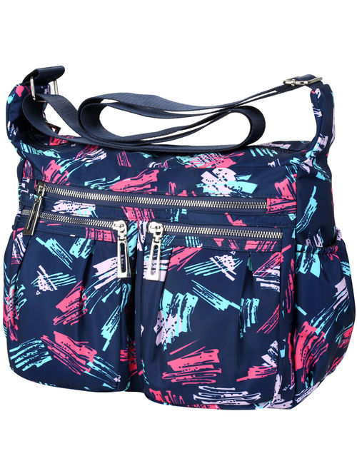 Vbiger Women Crossbody Bag Classic Travel Shoulder Bags Trendy Messenger Bag Large-capacity Nylon Tote Bags