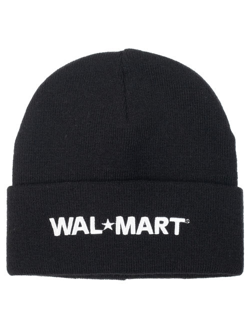 Wal-Mart Roll-Cuffed Embroidered Beanie