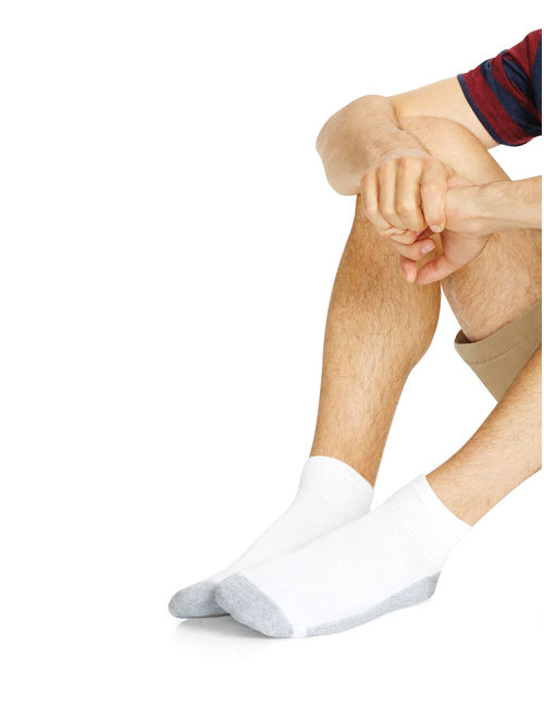 Hanes Men's Cushion Ankle Socks, 6-Pack