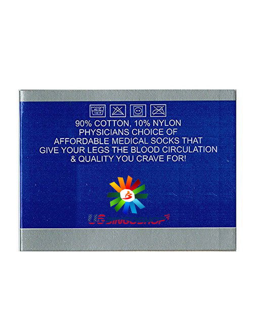 USBingoshop 6 Pairs Mens White Gray Black Physicians Approved Cotton Crew Diabetic Socks