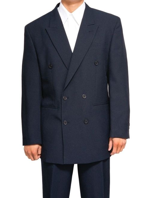 Mens Navy Blue Double Breasted (DB) Dress Suit - Includes Jacket & Pants