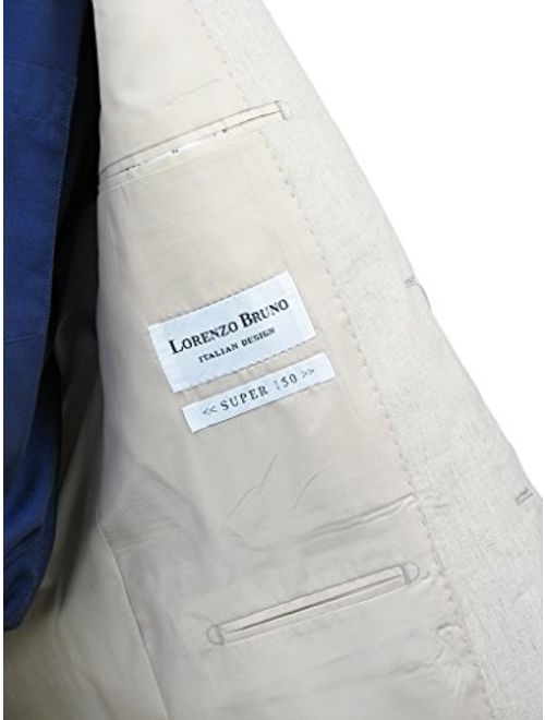 Comfortable 2pc Men's 2-Button Linen and Cotton Blend Suit