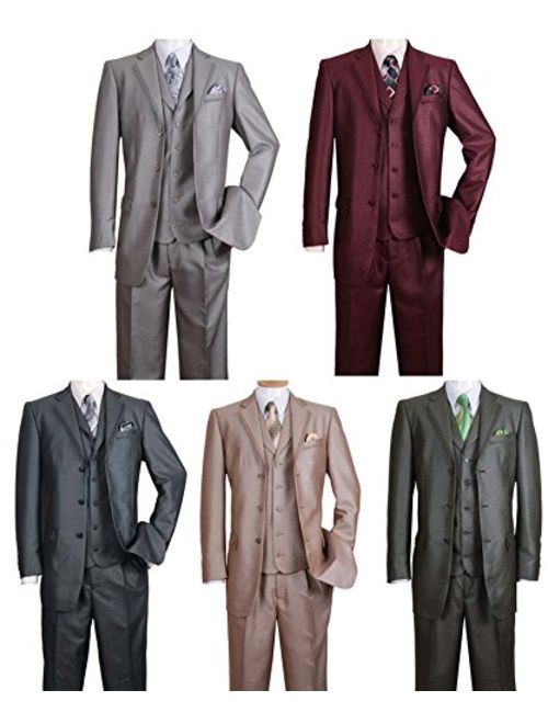 High Fashion Suit with Edged Notch Lapel