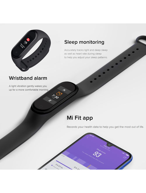 Xiaomi Mi Wristband 4 bluetooth 5.0 Smart Watch Heart Rate Fitness Tracker 0.95 Color AMOLED Screen