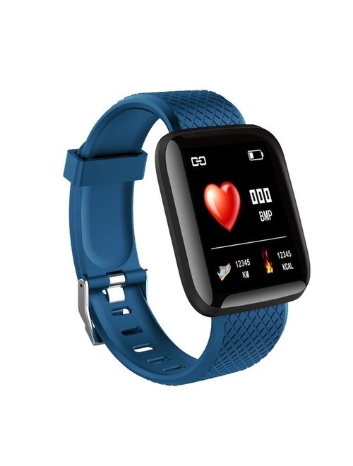 Smart Bracelet Color Screen Heart Rate Blood Pressure Monitoring Smart Band Fitness Tracker IP67 Smart Bracelet Color:Black